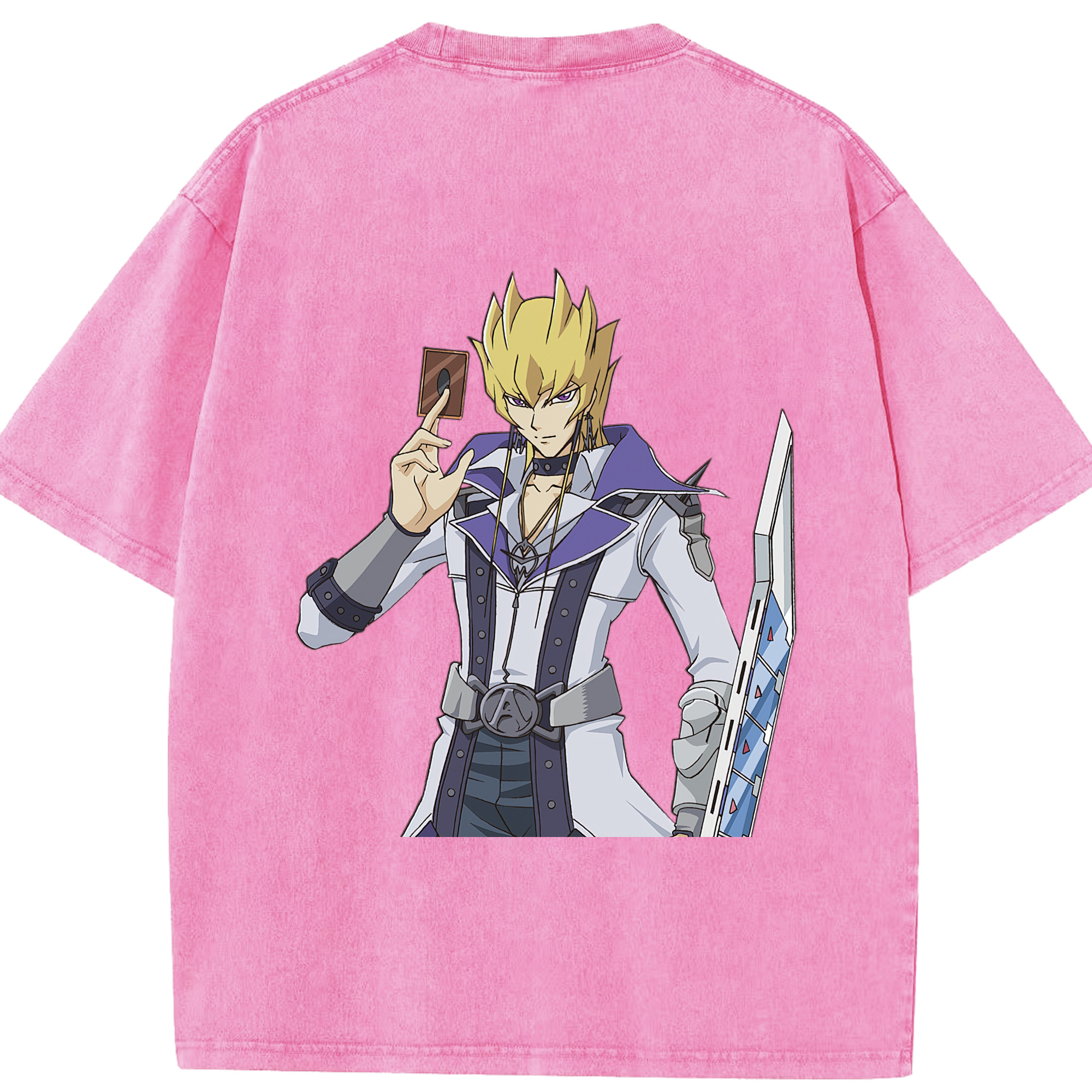 （画像用） 遊☆戯☆王 Yu-Gi-Oh! 綿100% ヴィンテージ風 半袖Tシャツ（背面プリント）